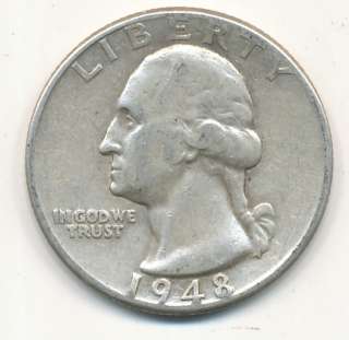   SILVER QUARTER. CIRCULATED CONDITION (SEE SCAN). 