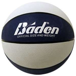 Baden Official Rubber Wide Channel Basketballs 12) NAVY WHITE OFFICIAL 