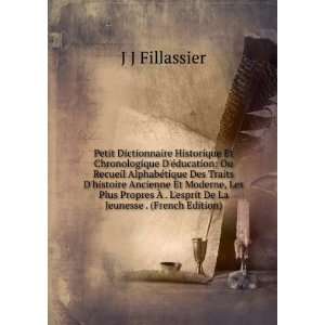   esprit De La Jeunesse . (French Edition) J J Fillassier Books