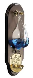 Weather Glass Barometer on Wall Plaque  