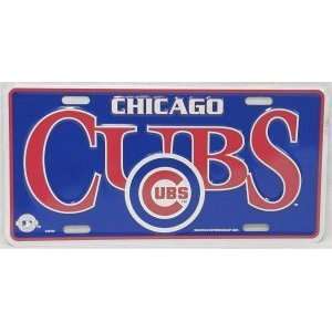  MLB CHICAGO CUBS TEAM METAL License Plate Tag