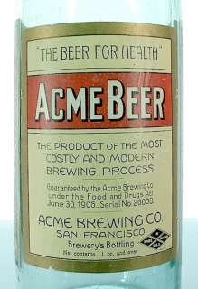 Acme Beer,Tin Litho Sign,1940s,Vintage,16 x 23,Excellent Condtion 