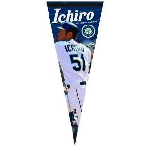  MLB Seattle Mariners Ichiro Suzuki Premium Quality Pennant 