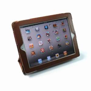 Folio Case With Built In Stand   BROWN (Made for iPad 3 / the New iPad 