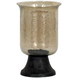   Copper Glass Bronze 11 High Hurricane Candle Holder: Home & Kitchen