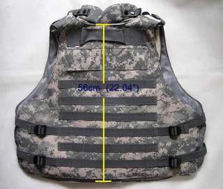New Molle Vest With 7 Pouches Replica ACU Size Large  Airsoft  