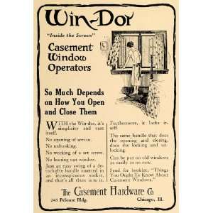   Ad Win Dor Casement Hardware Company Window Screen   Original Print Ad