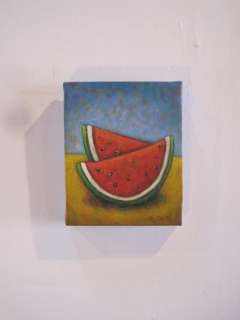 Mexican Painting by Guadalupe Valencia watermelons  