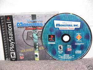 MONSTERS INC SCREAM TEAM   COMPLETE   Playstation game  
