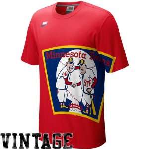  Nike Minnesota Twins Red In the Zone Cooperstown T shirt 