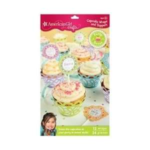 American Girl Cupcake Wraps And Picks; 3 Items/Order  