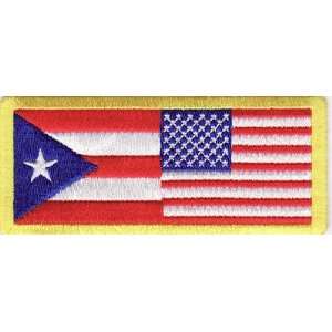  Puerto Rico USA American Flag Quality Biker Vest Patch 