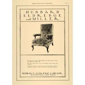  1919 Ad Fabric Chairs Hubbard Eldredge Miller Furniture 