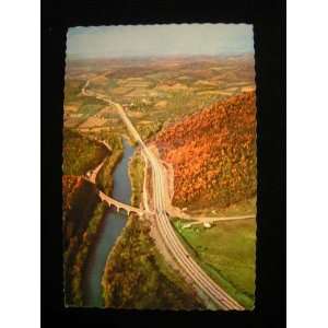  1960s Aerial, Pennsylvania Turnpike Postcard not 