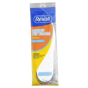  Rexall Double Air Foam Insoles, 1 pair Health & Personal 