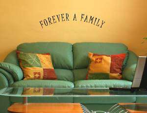 FOREVER A FAMILY Vinyl wall quotes lettering art decor  