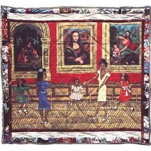   At the Louvre   Artist Faith Ringgold   Poster Size 29 X 23 inches