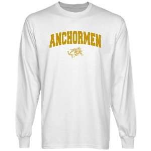 Rhode Island Anchormen White Logo Arch Long Sleeve T shirt 