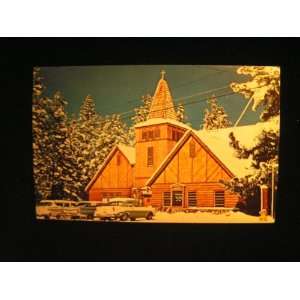 50s Community Church, Big Bear Lake CA Postcard: not applicable 