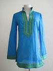 New and Authentic Tory Burch Tory Tunic Stephanie Tunic Ocean Blue V 
