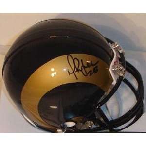  Autographed Marshall Faulk Mini Helmet   Replica: Sports 