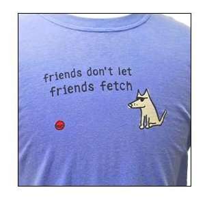   Friends Fetch T Shirt for Children   Flourescent Blue   Youth   Large