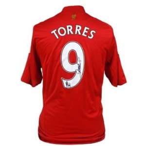 Fernando Torres Signed Liverpool Home Shirt   Mens Soccer Other 