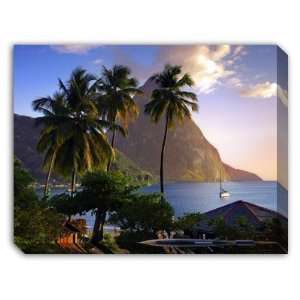  High Definition Canvas Art 80013 Sail & Harbor   St Lucia 