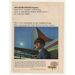   Airline Pilot Atlantic Richfield ARCO Jet Fuel Print Ad Home