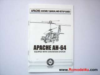 APACHE AH 64 Longbow 4CH R/C HELICOPTER ~NEW~  