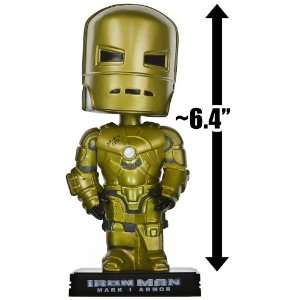  Iron Man Mark I Armor (Gold) ~6.4 Bobble Head Figure 