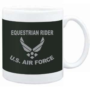 Mug Dark Green  Equestrian Rider   U.S. AIR FORCE  Sports  