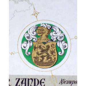  Coat of Arms Vanda vin Blanc (White Wine) Label, 1930s 