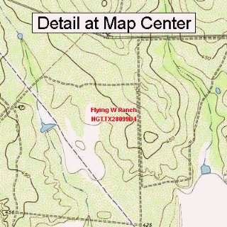   Map   Flying W Ranch, Texas (Folded/Waterproof)