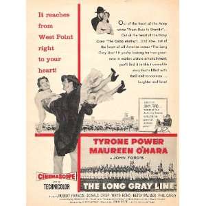  The Long Gray Line 1955 Movie Ad with Tyrone Power and 