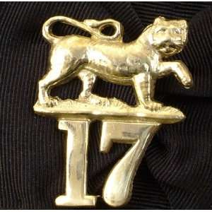  British 17th Regiment Cap Badge 