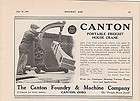 1920 Canton Foundry Ad: Pennsylvania Railroad Box Car