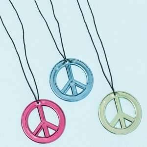  Peace Sign Necklaces Assorted: Toys & Games