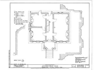 Virginia Palladian house plans, detailed blueprints, Traditional 