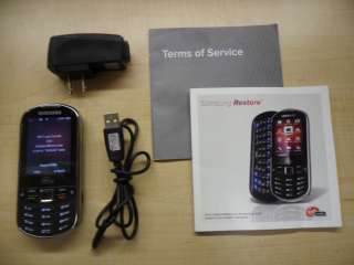 Samsung SPH M570 Restore   Black (Virgin Mobile) Cellular Phone CLEAN 