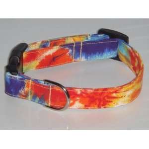    Rainbow Tie Dye Tye Dye X Large 1 Dog Collar 