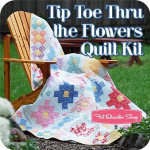   Flowers Quilt Kit   Clothesline Club Project Arts, Crafts & Sewing