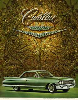 61 Cadillac Coupe de ville Automobile Advertising Poster 11 X 14 