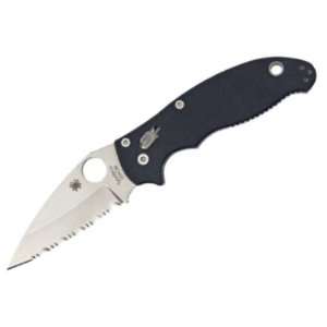  Spyderco Knives 101GS2 Serrated Edge Manix 2 Ball Bearing 