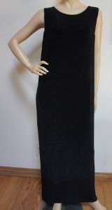 Vikki Vi Slinky Travelers Black Long Comfy Nice Dress Sz 1X  