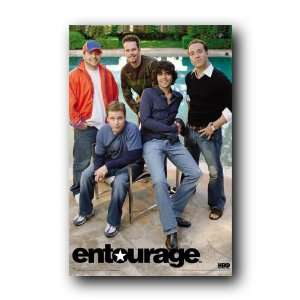  Entourage Hbo Limited Edition Guys By Pool Poster Le001 