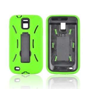  For T Mobile Samsung Galaxy S2 Lime Green Black Rubber 