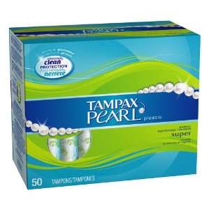  Tampax Pearl Plastic Super Absorbency, Unscented Tampons 