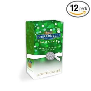 Ghirardelli Caramel Trio Medallion Chocolate Squares Gift Box (Pack of 