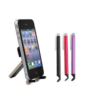  iKross White Butterfly Cellphone Stand + 3 Colors Stylus 